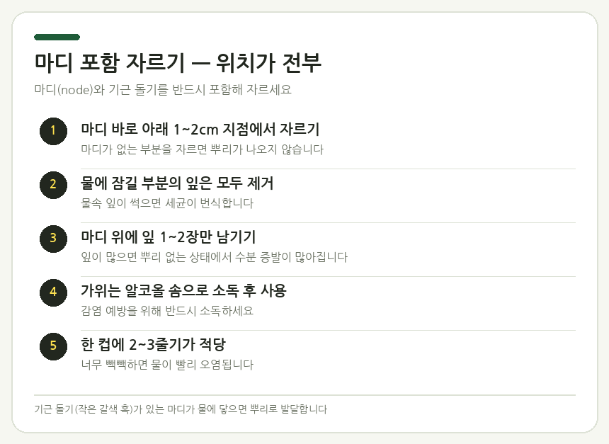 마디 포함 자르기 — 위치가 전부
